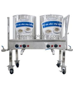 Bộ đôi nồi nấu cháo 30-30L có bánh xe
