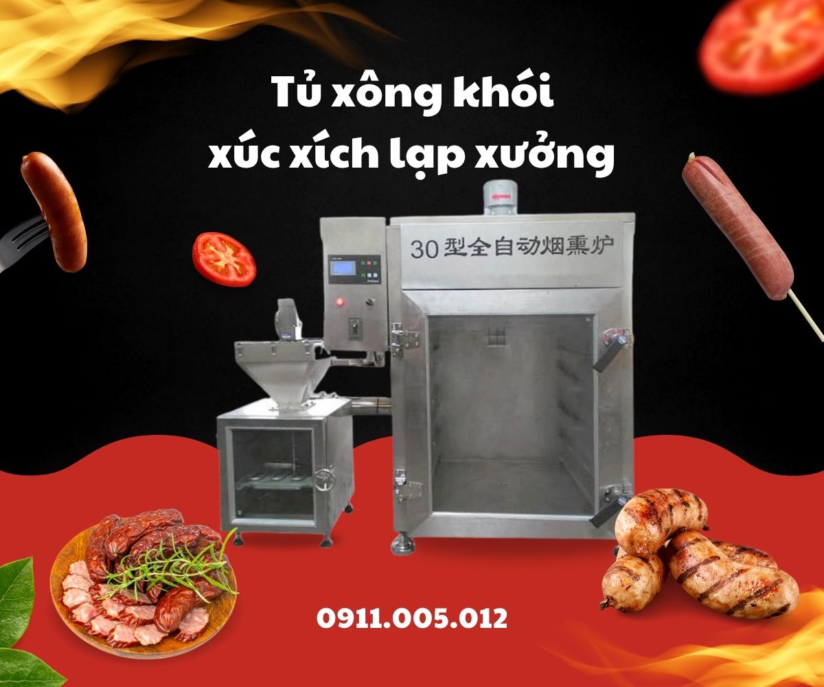 Tủ xông khói xúc xích lạp xưởng