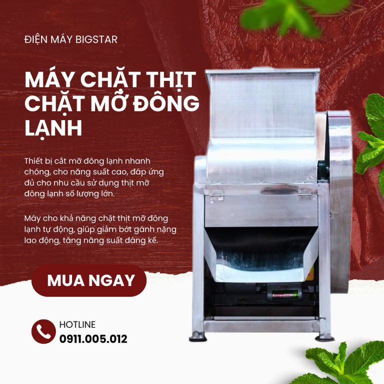 Máy chặt thịt chặt mỡ đông lạnh